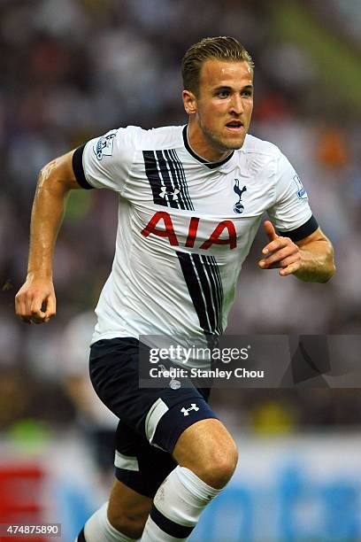 Harry Kane of Tottenham Hotspur runs during the pre-season friendly match between Malaysia XI and Tottenham Hotspur at Shah Alam Stadium on May 27,...