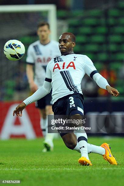 Danny Rose of Tottenham Hotspur in action during the pre-season friendly match between Malaysia XI and Tottenham Hotspur at Shah Alam Stadium on May...