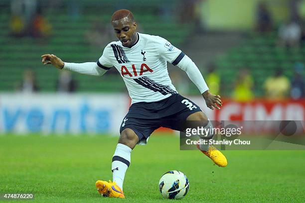 Danny Rose of Tottenham Hotspur in action during the pre-season friendly match between Malaysia XI and Tottenham Hotspur at Shah Alam Stadium on May...