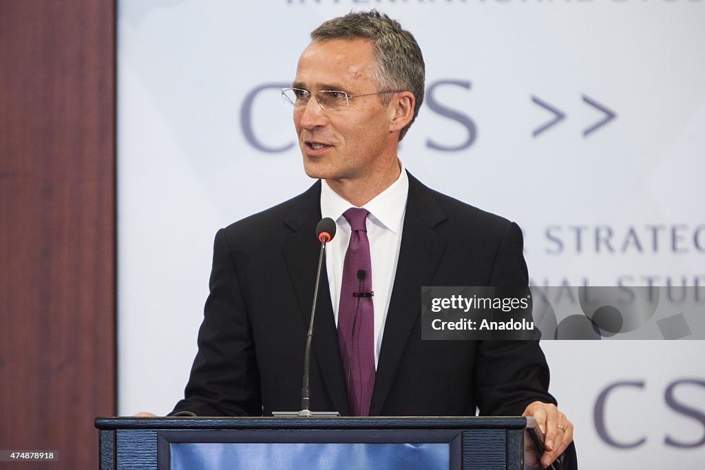 NATO Secretary General Stoltenberg speaks at CSIS