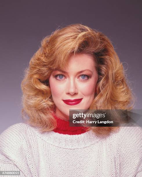 Actress Nancy Stafford poses for a portrait in 1988 in Los Angeles, California.