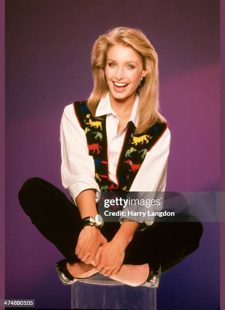 Actress Heather Thomas poses for a portrait in 1987 in Los Angeles, California.