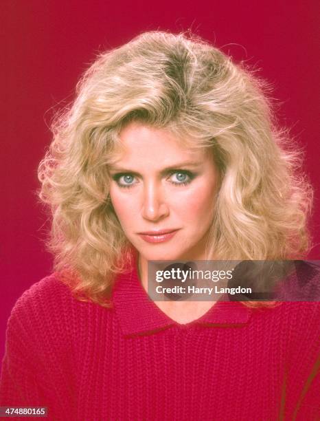 Actress Donna Mills poses for a portrait in 1986 in Los Angeles, California.