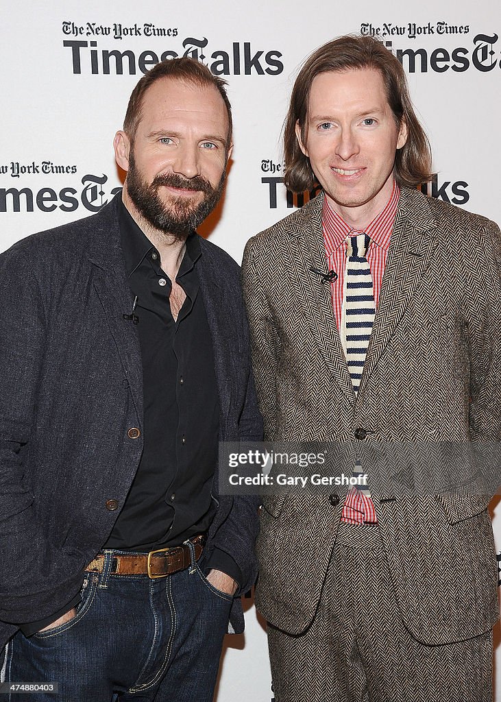 TimesTalk Presents An Evening With Ralph Fiennes And Wes Anderson