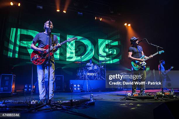 Andy Bell and Mark Gardener from Ride perform at L'Olympia on May 27, 2015 in Paris, France.