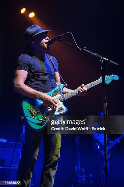 Mark Gardener from Ride performs at L'Olympia on May 27, 2015 in Paris, France.