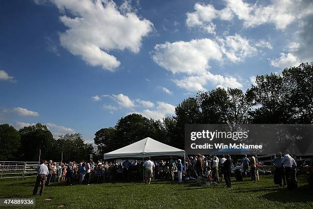 Democratic presidential candidate and U.S. Sen. Bernie Sanders attends a town meeting campaign event at the New England College May 27, 2015 in...