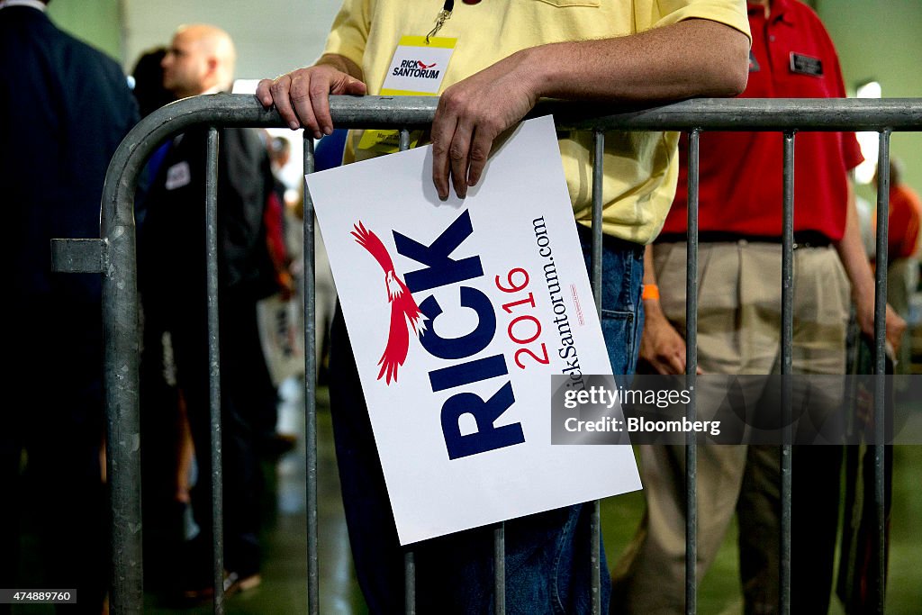 Former U.S. Senator Rick Santorum Makes Presidential Announcement