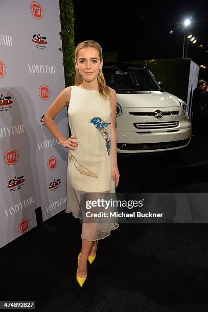 Actress Kiernan Shipka attends Vanity Fair and FIAT celebration of "Young Hollywood" during Vanity Fair Campaign Hollywood at No Vacancy on February...