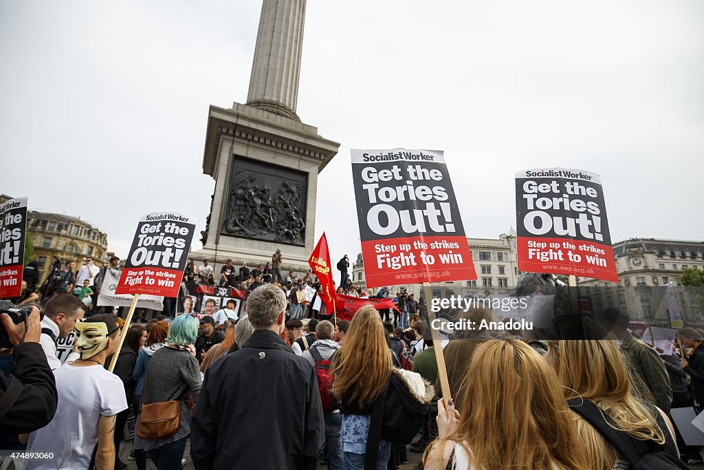 "End Austerity Now" protest in London