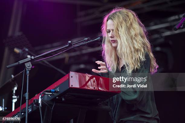 Christina Rosenvinge performs on stage during the first day of Primavera Sound Festival on May 27, 2015 in Barcelona, Spain.