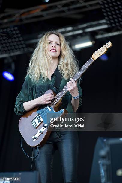Christina Rosenvinge performs on stage during the first day of Primavera Sound Festival on May 27, 2015 in Barcelona, Spain.