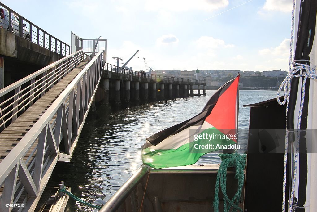 Aid flotilla stops at France on its way to Gaza