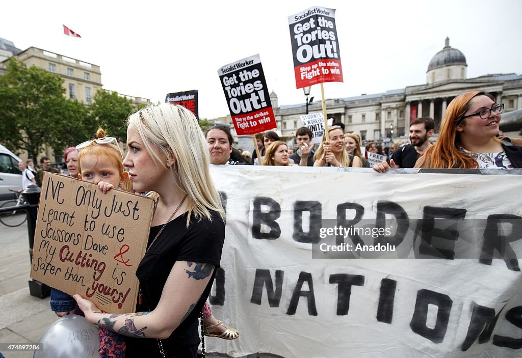 "End Austerity Now" protest in London