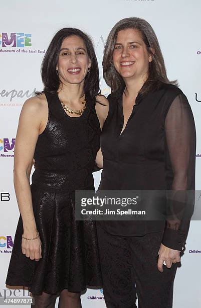 Actress Beatrice Alda and Jennifer Brooke attend the 2014 "CMEE In The City" fundraiser at Riverpark on February 25, 2014 in New York City.