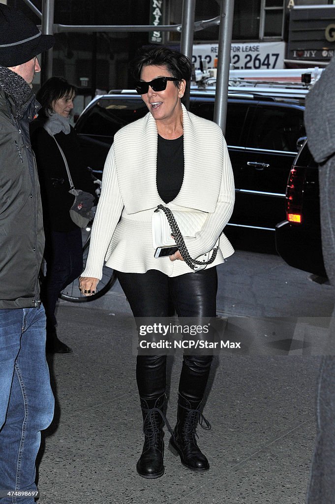 Celebrity Sightings In New York City - February 25, 2014