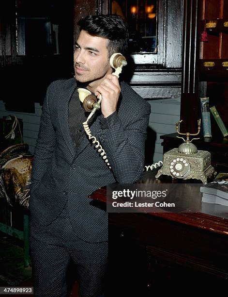 Recording artist Joe Jonas attends Vanity Fair and FIAT celebration of "Young Hollywood" during Vanity Fair Campaign Hollywood at No Vacancy on...