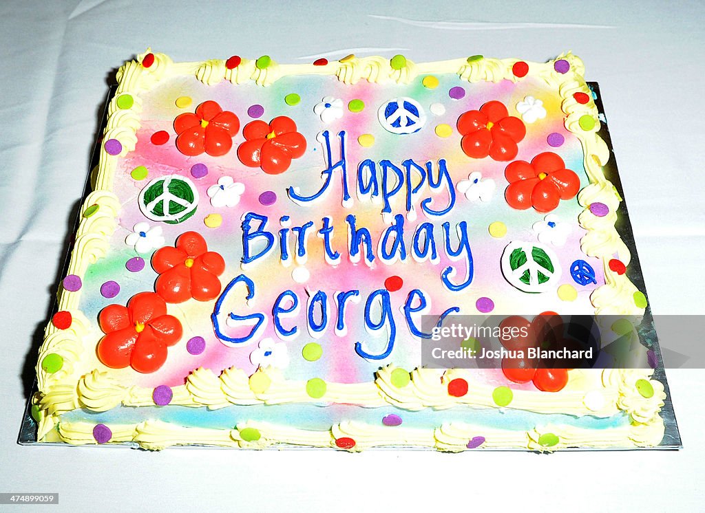 George Harrison 71st Birthday Celebration And Cake-Cutting Ceremony