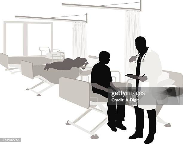 schnelle erholung - spital junge stock-grafiken, -clipart, -cartoons und -symbole