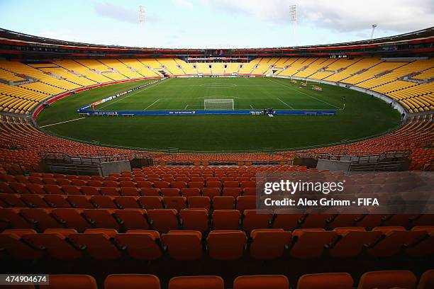 General view of Wellington Regional Stadium ahead of the FIFA U-20 World Cup New Zealand 2015 on May 28, 2015 in Wellington, New Zealand.