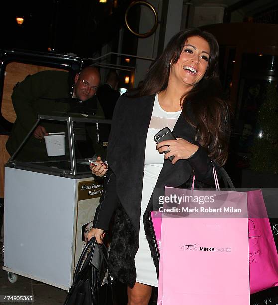 Casey Batchelor attending the Total Minx Launch Party on February 25, 2014 in London, England.
