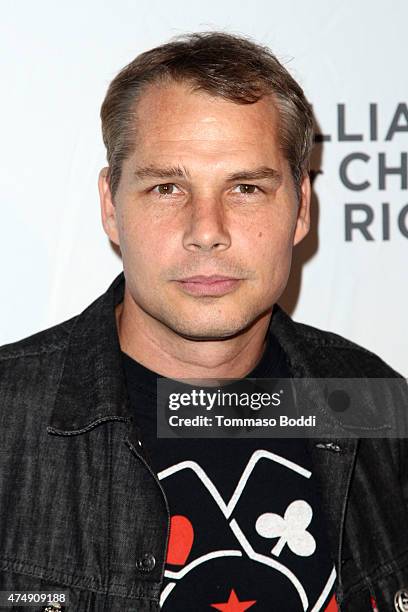 Artist Shepard Fairey attends the Alliance for Children's Rights' Right To Laugh benefit held at Avalon on May 27, 2015 in Hollywood, California.