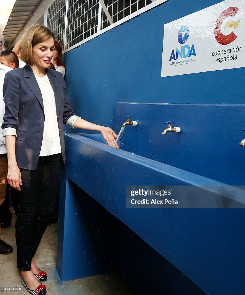 Queen Letizia of Spain Visits El Salvador