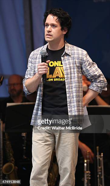 Knight performs at United presents 'Stars in the Alley' in Shubert Alley on May 27, 2015 in New York City.