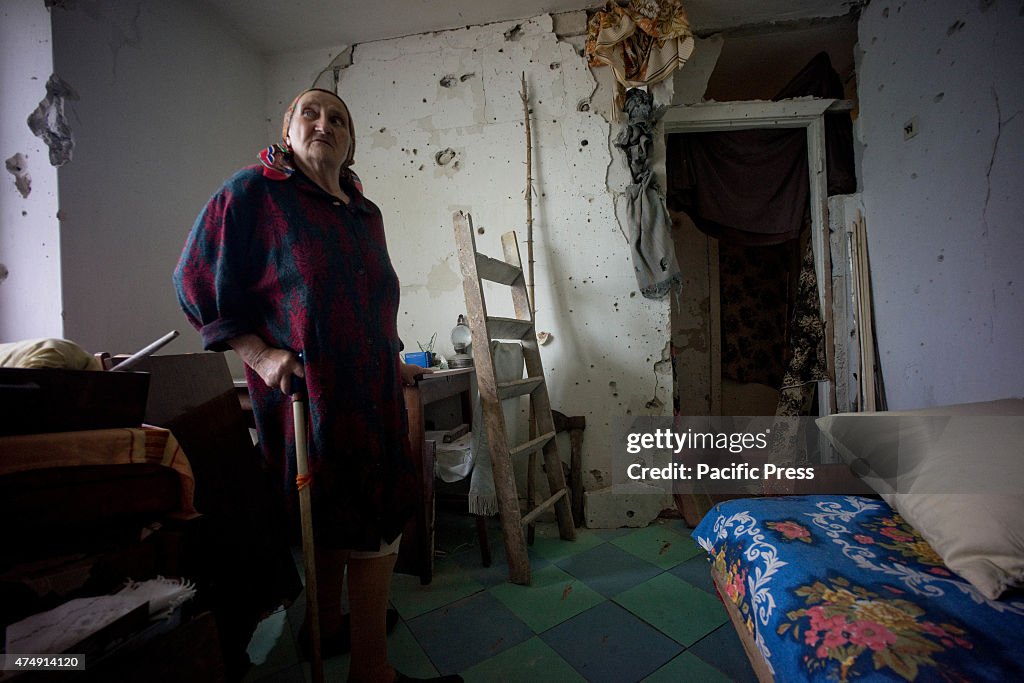 78 year old Nina's flat got destroyed by shelling in August...