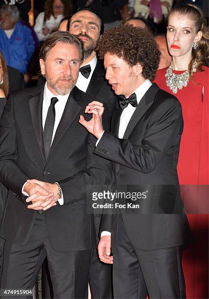 Actor Tim Roth, and Director Michel Franco attend the 'Chronic' Premiere during the 68th annual Cannes Film Festival on May 22, 2015 in Cannes,...