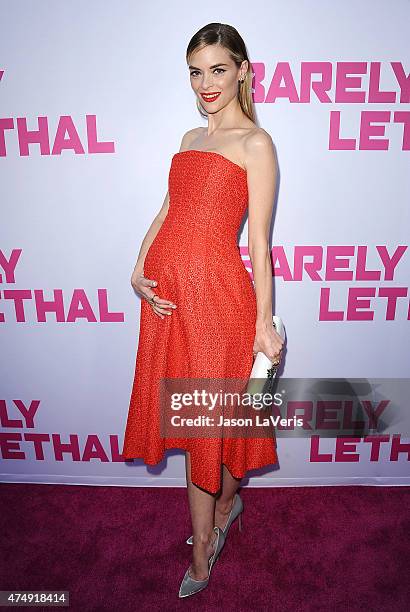 Actress Jaime King attends the premiere of "Barely Lethal" at ArcLight Hollywood on May 27, 2015 in Hollywood, California.