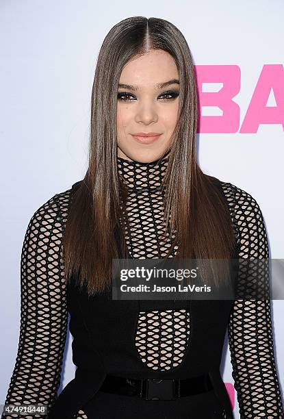 Actress Hailee Steinfeld attends the premiere of "Barely Lethal" at ArcLight Hollywood on May 27, 2015 in Hollywood, California.