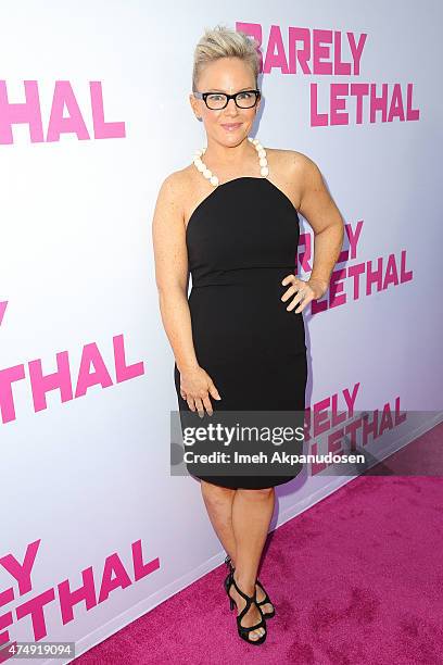 Actress Rachael Harris attends the premiere of DirecTV's 'Barely Lethal' at ArcLight Hollywood on May 27, 2015 in Hollywood, California.