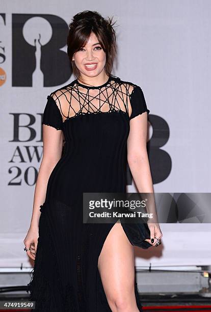Daisy Lowe attends The BRIT Awards 2014 at 02 Arena on February 19, 2014 in London, England.