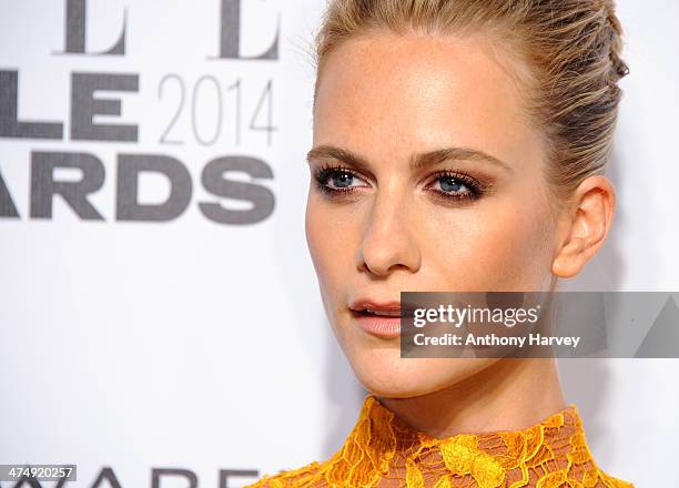 Poppy Delevinge attends the Elle Style Awards 2014 at one Embankment on February 18, 2014 in London, England.