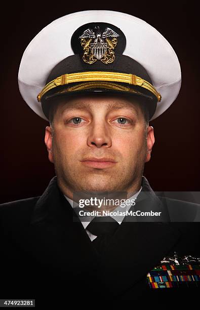 american military officer head shot - military badge stock pictures, royalty-free photos & images