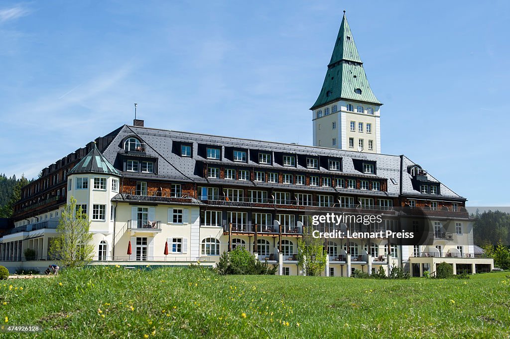 Police Prepare For G7 Summit At Schloss Elmau