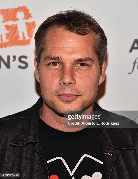 Artist Shepard Fairey attends The Alliance For Children's Rights' Right To Laugh Benefit at The Avalon on May 27, 2015 in Hollywood, California.