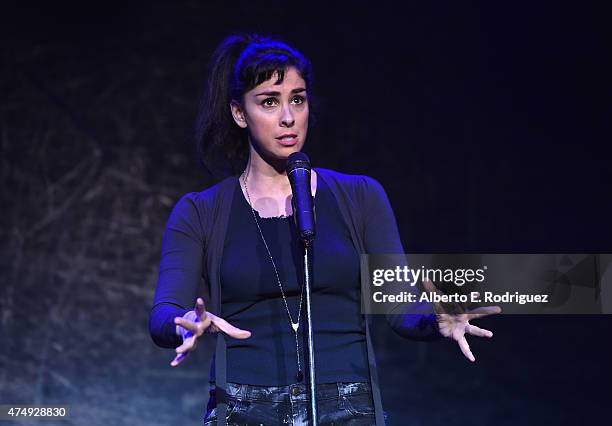 Comedienne Sarah Silverman attends The Alliance For Children's Rights' Right To Laugh Benefit at The Avalon on May 27, 2015 in Hollywood, California.