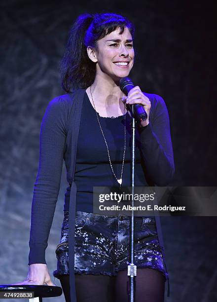 Comedienne Sarah Silverman attends The Alliance For Children's Rights' Right To Laugh Benefit at The Avalon on May 27, 2015 in Hollywood, California.