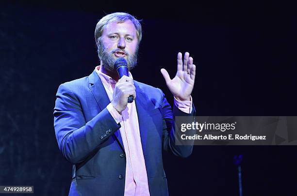 Comedian Rory Scovel attends The Alliance For Children's Rights' Right To Laugh Benefit at The Avalon on May 27, 2015 in Hollywood, California.