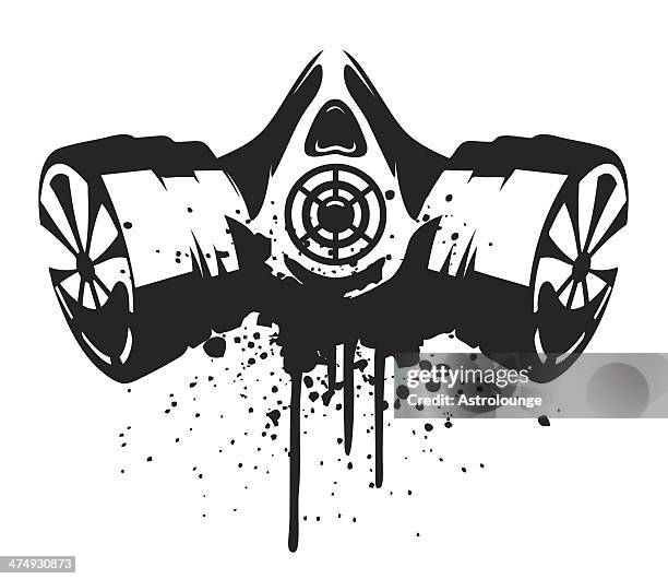 bildbanksillustrationer, clip art samt tecknat material och ikoner med gas mask - gasmask
