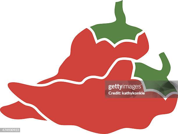 ilustrações de stock, clip art, desenhos animados e ícones de vermelho chili peppers - red chili pepper