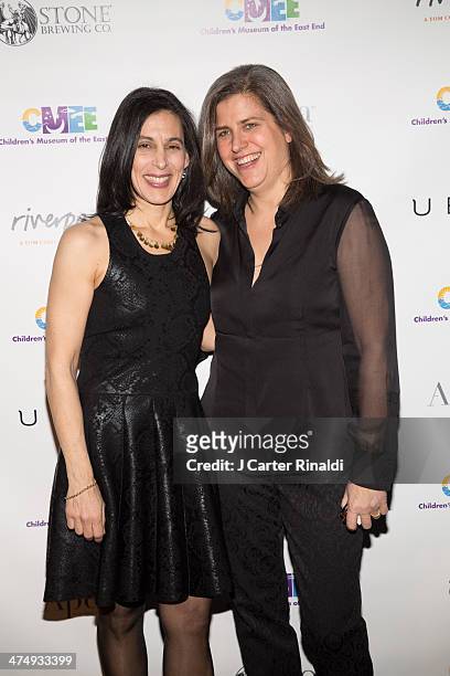 Actress Beatrice Alda and Jennifer Brooke attend the 2014 'CMEE In The City' fundraiser at Riverpark on February 25, 2014 in New York City.