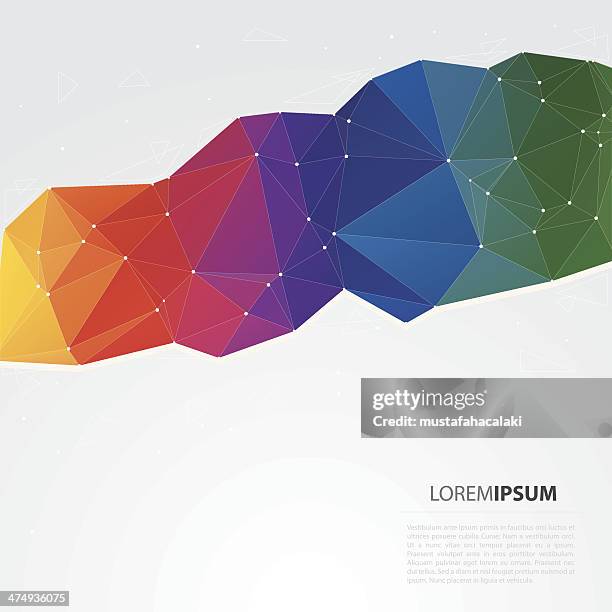 Triangular Pattern Background Rainbow Rainbow Triangle Pattern Photos and Premium High Res Pictures - Getty ...
