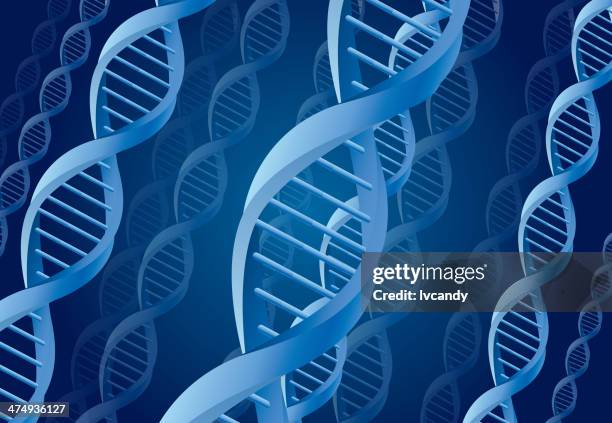 stockillustraties, clipart, cartoons en iconen met dna background - helix model