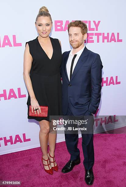 Seth Green and Clare Grant attend the 'Barely Lethal' Los Angeles Special Screening on May 27, 2015 in Hollywood, California.