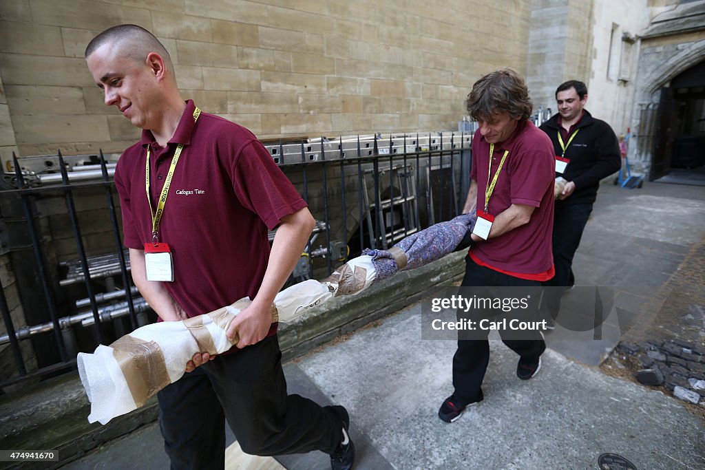 Artefacts Decanted From The Triforium At Westminster Abbey Ahead Of Renovations