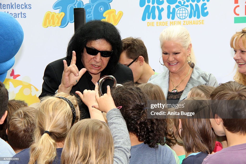 Gene Simmons Visits Berlin As Part Of His Charity Work For Children Worldwide