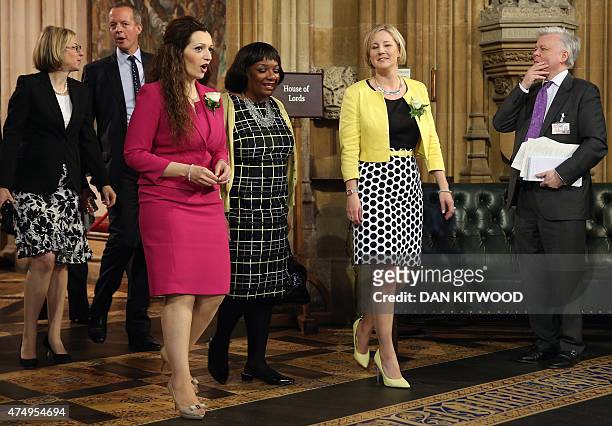 Scottish National Party member of parliament Tasmina Ahmed-Sheikh , British Labour Party member of parliament Diane Abbott , and Scottish National...